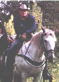 Roland on Horse Rocky
